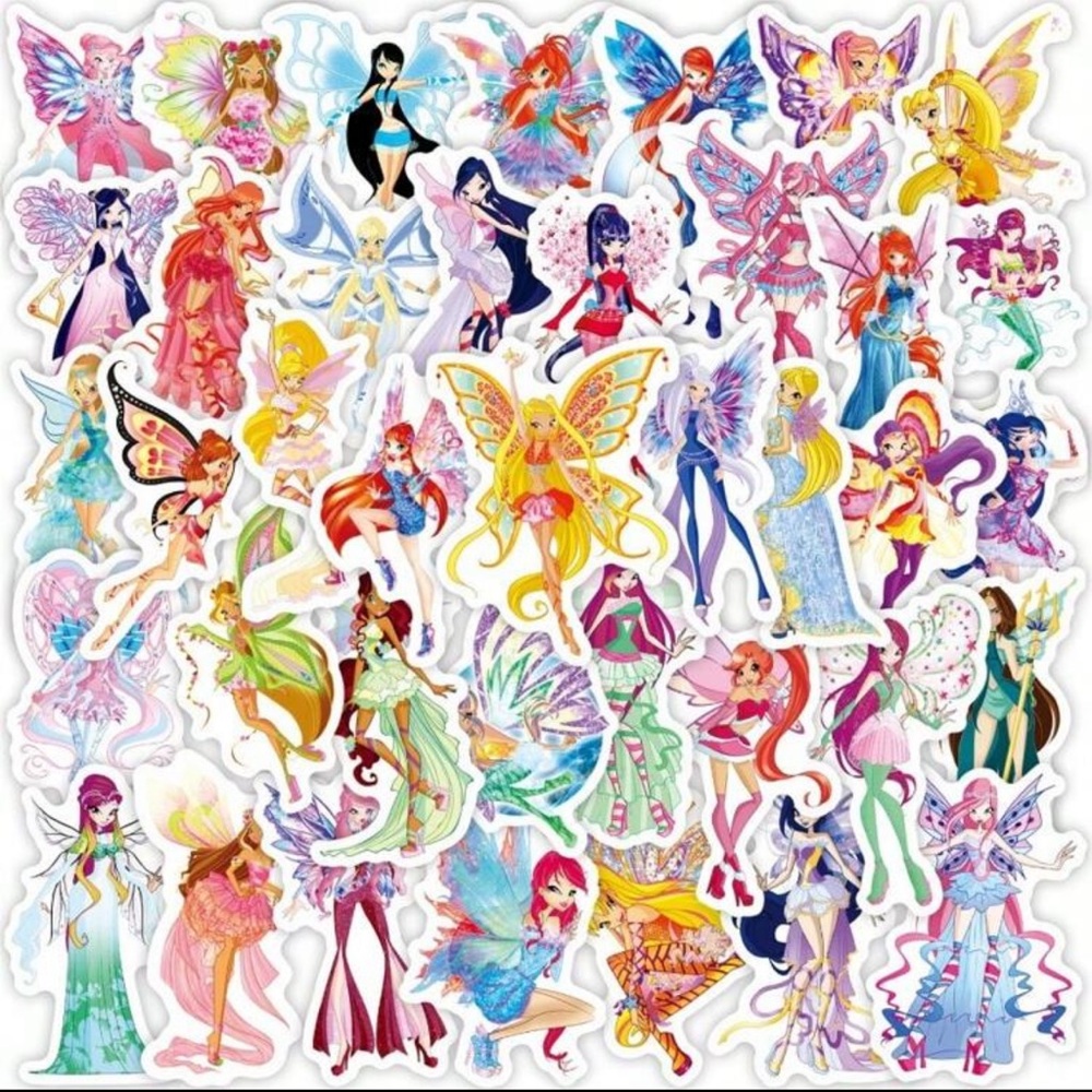 50pcs Butterfly Fairy Graffiti Stickers Waterproof Vinyl Laptop Aesthetic